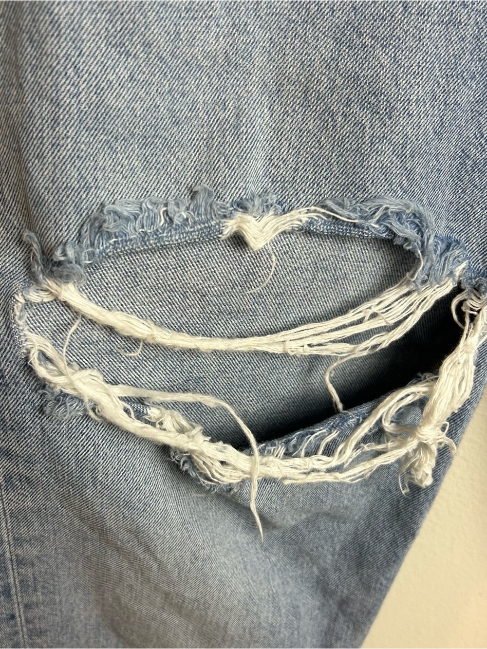 AGOLDE '90s Crop Mid Rise Loose Straight Jeans Distressed Sz 28 - Picture 5 of 13